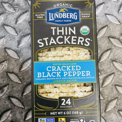 Lundberg Family Farms® Organic Thin Stackers Cracked Black Pepper Rice  Cakes, 24 ct / 6 oz - Foods Co.
