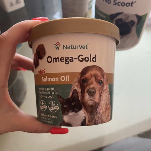 Pagina 1 - Recensioni - NaturVet, Omega-Gold Essential Fatty Acids + Salmon  Oil, For Dogs & Cats, 90 Soft Chews, 9 oz (256 g) - iHerb