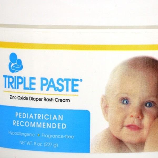 Triple Paste Diaper Rash Cream, Zinc Oxide - 2 oz