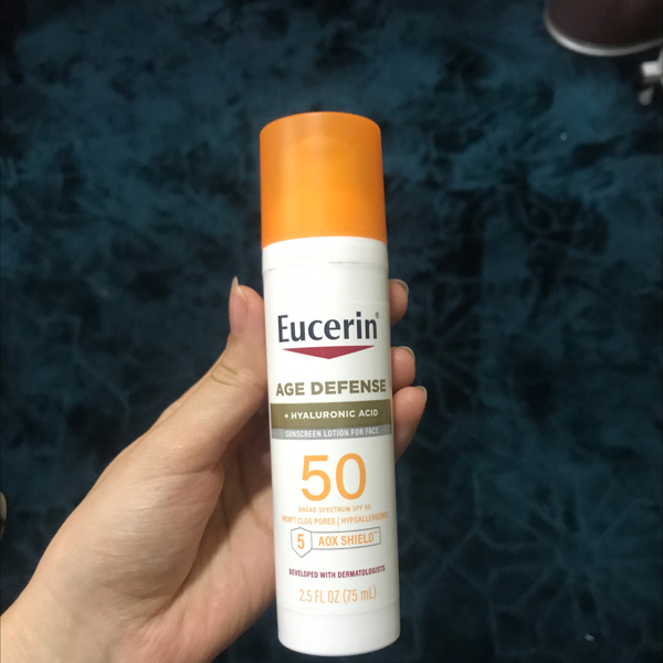 Eucerin Sun Oil Control SPF 50 Face Sunscreen Lotion, 2.5 Fl Oz Bottle 