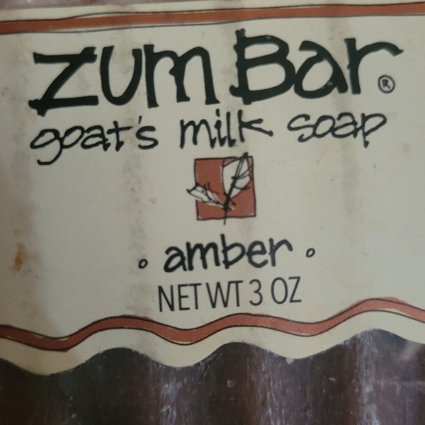 Zum Bar Goat's Milk Soap, Amber - 3 oz