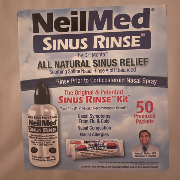 NeilMed Sinus Rinse 100 Salt Premixed Packets for Allergies