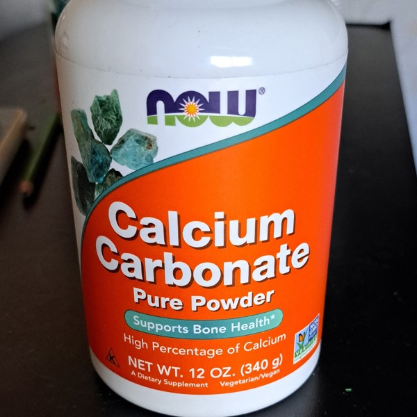 Now Foods Calcium Carbonate Powder - 12 oz (340 g) 