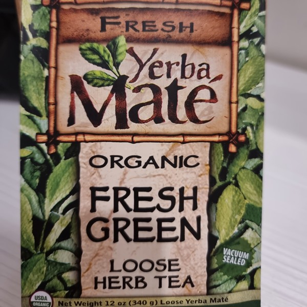 Organic Yerba Mate, Fresh Green, Loose Herb Tea, 12 oz (340 g)