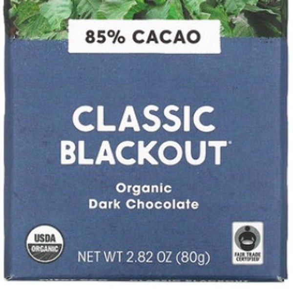 Alter Eco Organic Chocolate Dark Blackout 85% Cocoa 