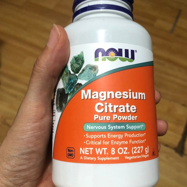  NOW - Citrato de magnesio en polvo, 8 onzas (paquete de 2) :  Salud y Hogar