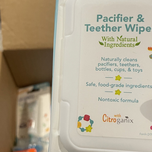 Dr. Talbot's, Pacifier & Teether Wipes, 0 m +, Vanilla Milk Flavored, 48  Wipes