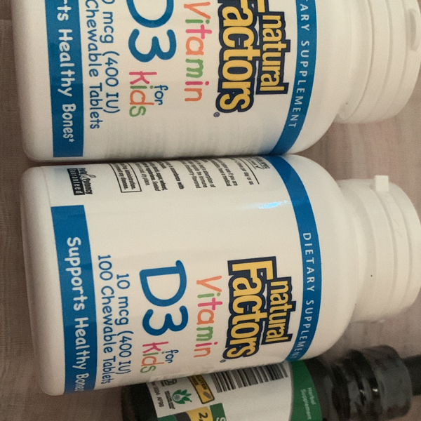 1 Natural Factors Vitamin D3 for Kids