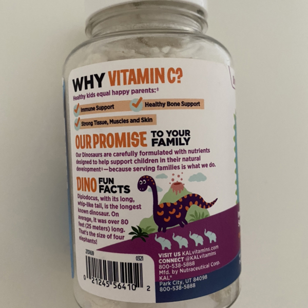 Dinosaurs Vitamina C para Niños 100 tabletas, Salud y belleza, Pricesmart, Los Prados