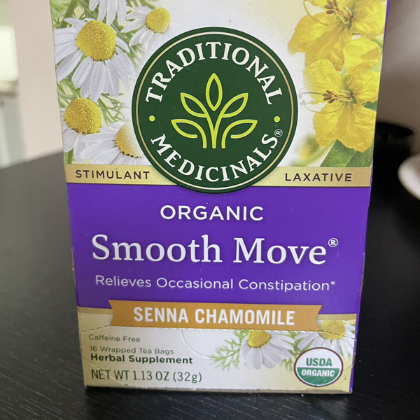 Traditional Medicinals Smooth Move Herbal Supplement, Organic, Senna  Chamomile, Tea Bags