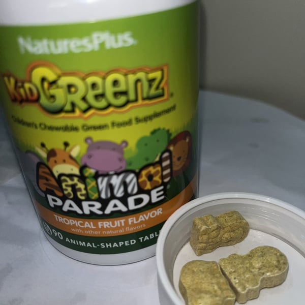 Animal Parade, Kid Greenz, Children's Chewable Green Food