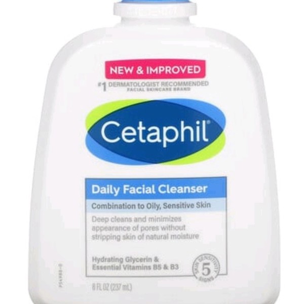 Cetaphil Daily Facial Cleanser for Normal to Oily Skin 8oz (237ml)