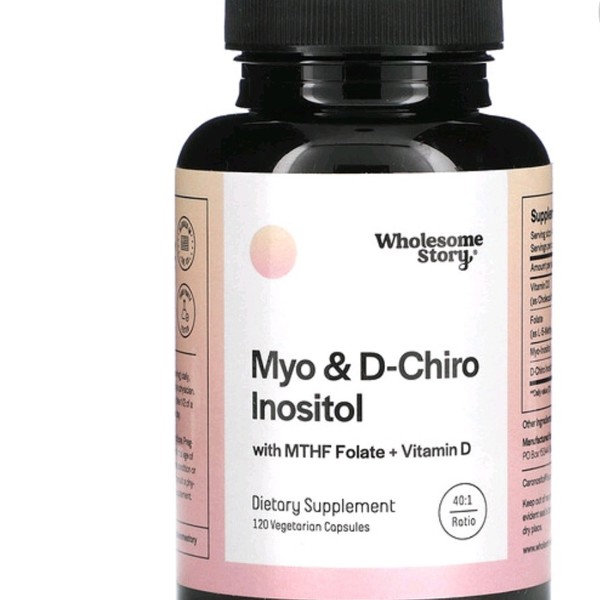 Myo and D-Chiro Inositol with Folate (120 capsules)