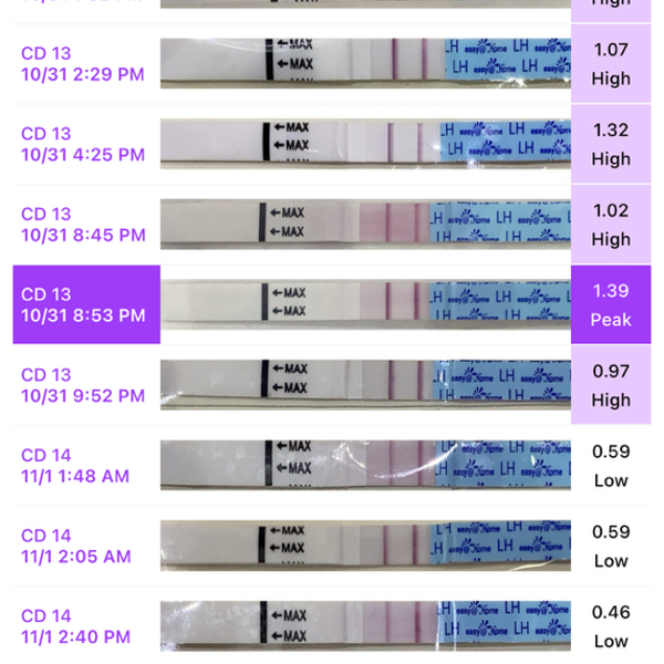  25 pruebas de ovulación (LH) Tiras de Prueba de Orina, 25 LH  Easy@Home : Salud y Hogar
