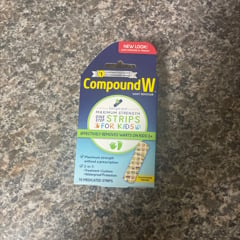  Compound W One Step Wart Remover Strips for Kids, 10