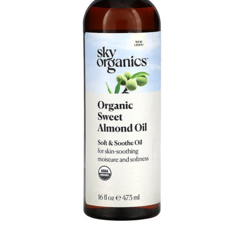 Sky Organics, Organic Sweet Almond Oil, 16 fl oz (473 ml)