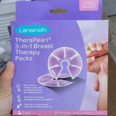 Lansinoh TheraPearl 3-in-1 Hot or Cold Breast Therapy Pack