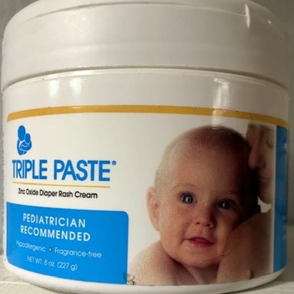 Triple Paste® Hypoallergenic Zinc Oxide Baby Diaper Rash Cream, 8