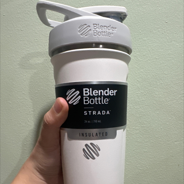 Blender Bottle, Strada, Insulated Stainless Steel, White, 24 oz (710 m