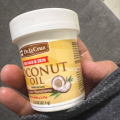 de La Cruz Coconut Oil - Expeller Pressed Coconut Oil for Skin and Hair - Natural Moisturizer for Skin and Hair Jumbo Jar - 5.5 oz