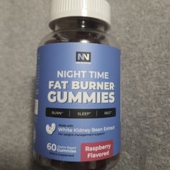 Night Time Fat Burner Gummies, Raspberry, Nobi Nutrition, 60ct
