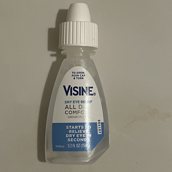Visine Dry Eye Relief All Day Comfort Lubricant Eye Drops, 0.5 fl. oz