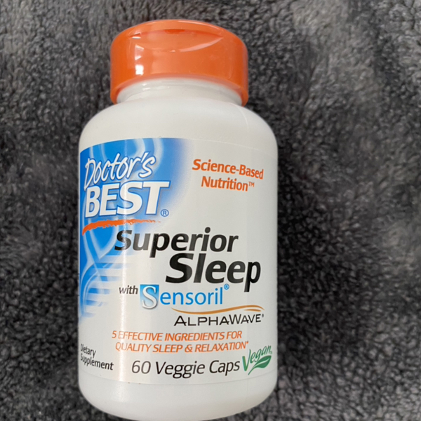 Doctor's Best Superior Sleep with Sensoril, Formula Contains Ashwagandha,  5-HTP, L-Theanine & GABA, 60 Count