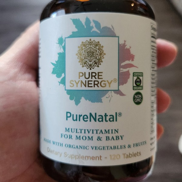  PURE SYNERGY PureNatal Prenatal Vitamins, Vegan Supplement  Made with Organic Whole Foods, with Natural Iron, Folate, and Choline