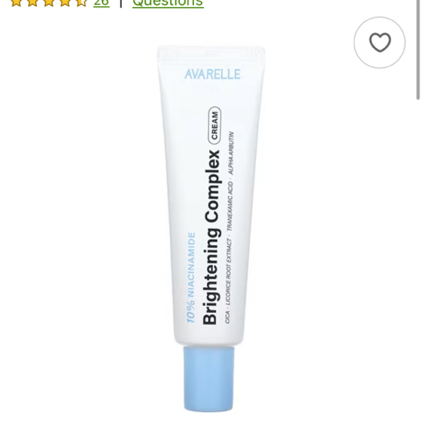 Page 1 Reviews Avarelle Brightening Complex Cream 1.05 oz