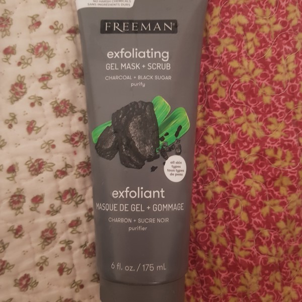 1 Freeman Beauty Exfoliating Gel Beauty Mask Scrub Charcoal Black Sugar 6 fl oz 175 ml iHerb