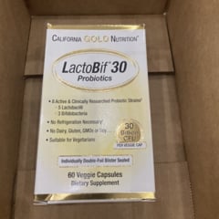 LactoBif（ラクトビフ）30プロバイオティクス、300億CFU、ベジカプセル60粒