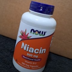 ナイアシン、500mg、ベジカプセル100粒