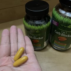 3-in-1 Carb Blocker（3-in-1カーブブロッカー）、成分増量タイプ、液状ソフトジェル150粒