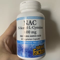 NAC N-アセチル-L-システイン、600mg、ベジカプセル60粒