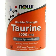 タウリン、ダブルストレングス、1,000mg、ベジカプセル100粒