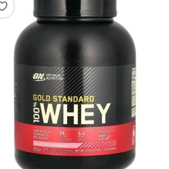 Gold Standard 100% Whey（ゴールドスタンダード100％ホエイ）、デリシャスストロベリー、909g（2ポンド）